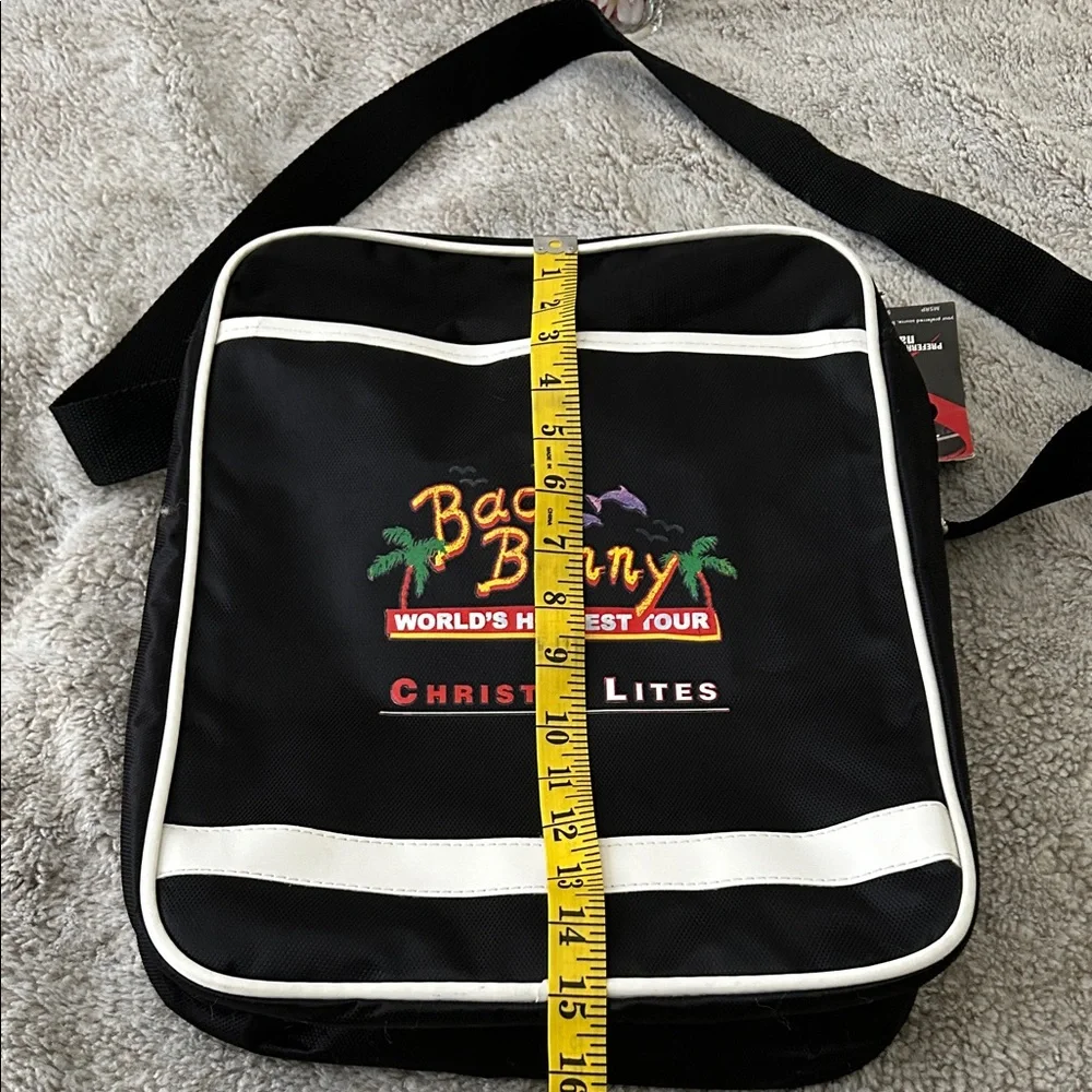 BAD BUNNY WORLD HOTTEST TOUR Black Messenger Bag